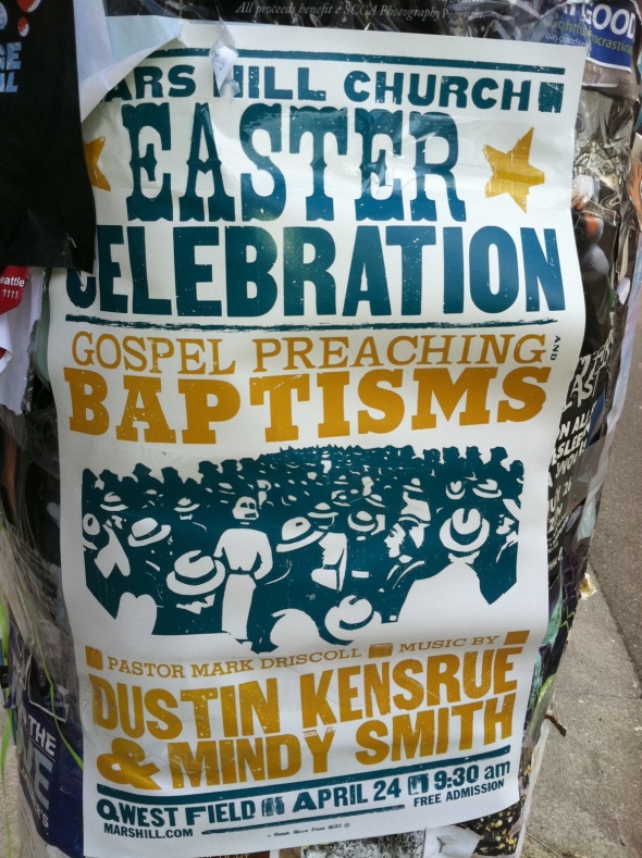 mars hill church easter celebration's poster